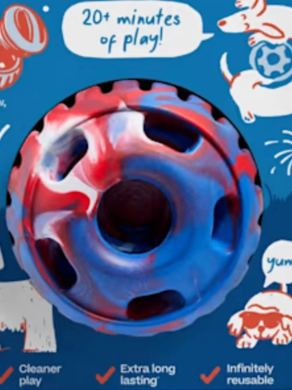 Blue and Red PUPSICLE & treat mold w/lid